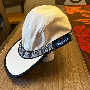 NWT KAVU Stone Cap with Patterned Brim Adjustable Strap Organic Cotton $40! USA